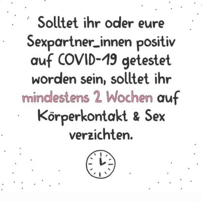Antworten auf Fragen zu Corona und Sex
